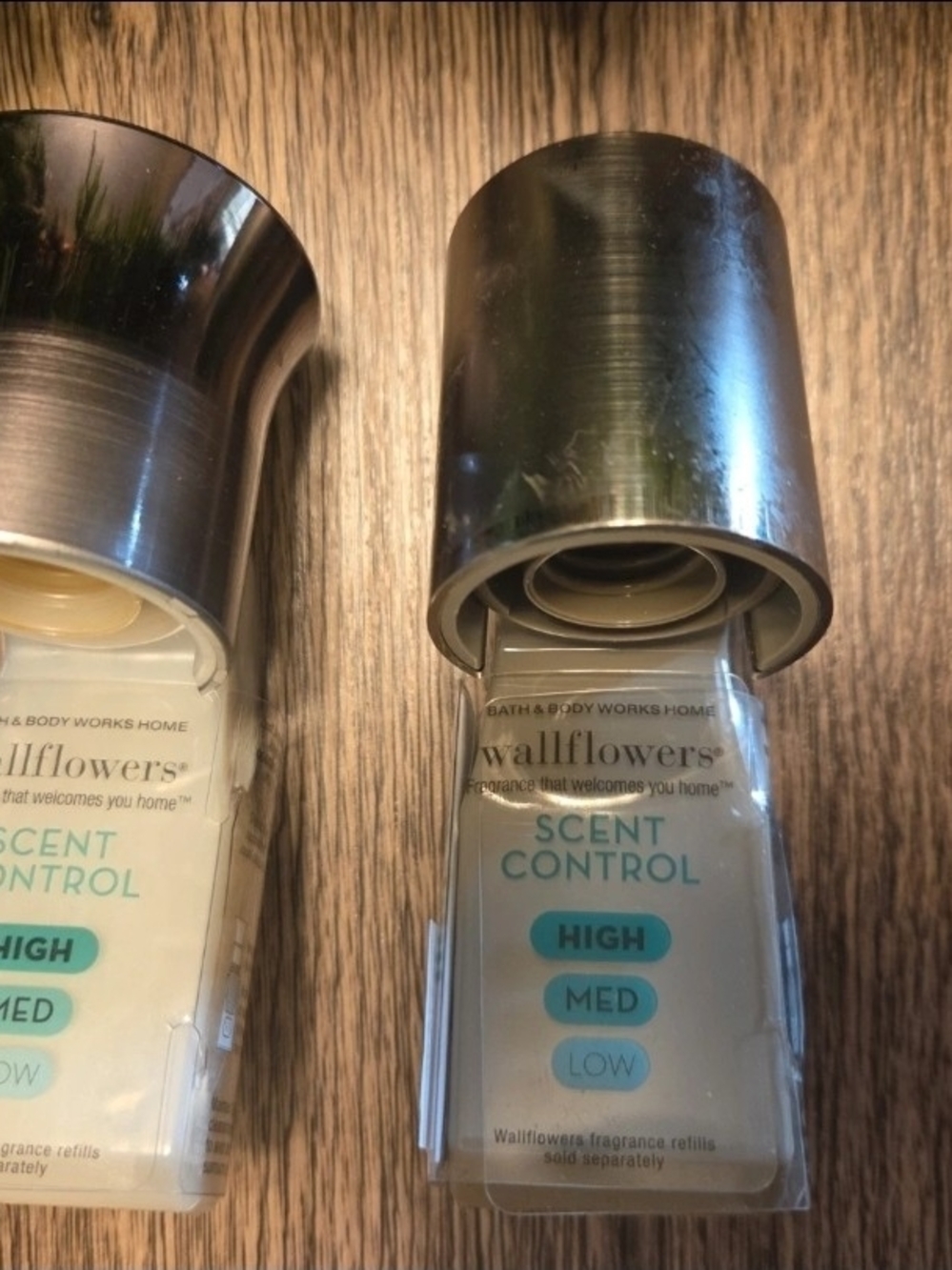 Bath & Body Works Wallflowers Scent Control Plug-In Refill Holders - Silver